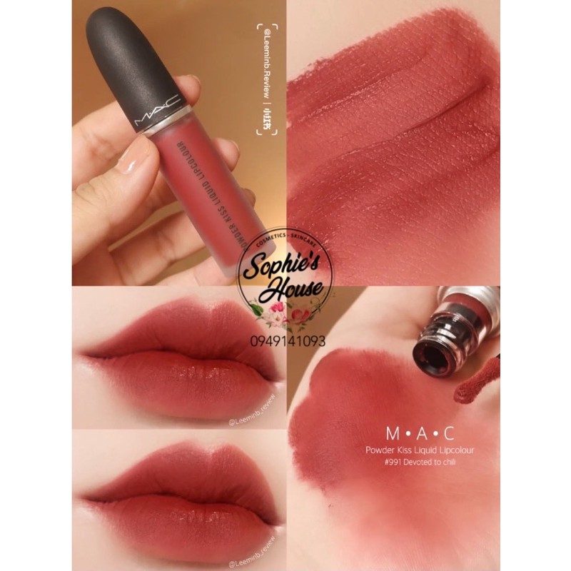 Son kem MAC Powder Kiss Liquid 982 / 983 / 987 / 988 / 989 / 991 / 997 / 998 | BigBuy360 - bigbuy360.vn