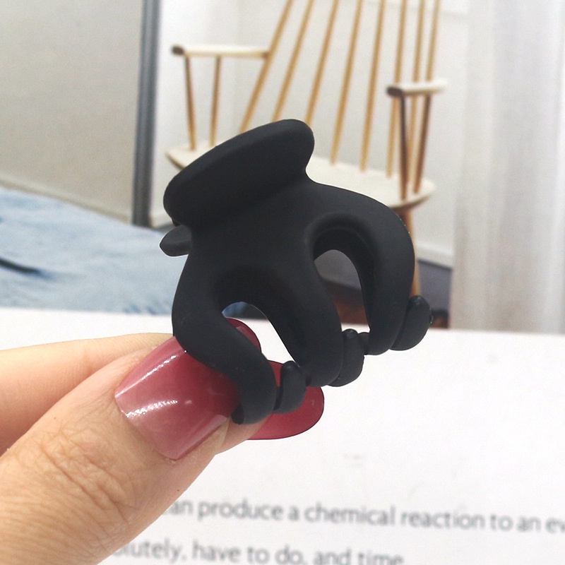 Kẹp Tóc Càng Cua Mini Trơn Màu Đơn Giản Phong Cách Hàn Quốc Dành Cho Nữ