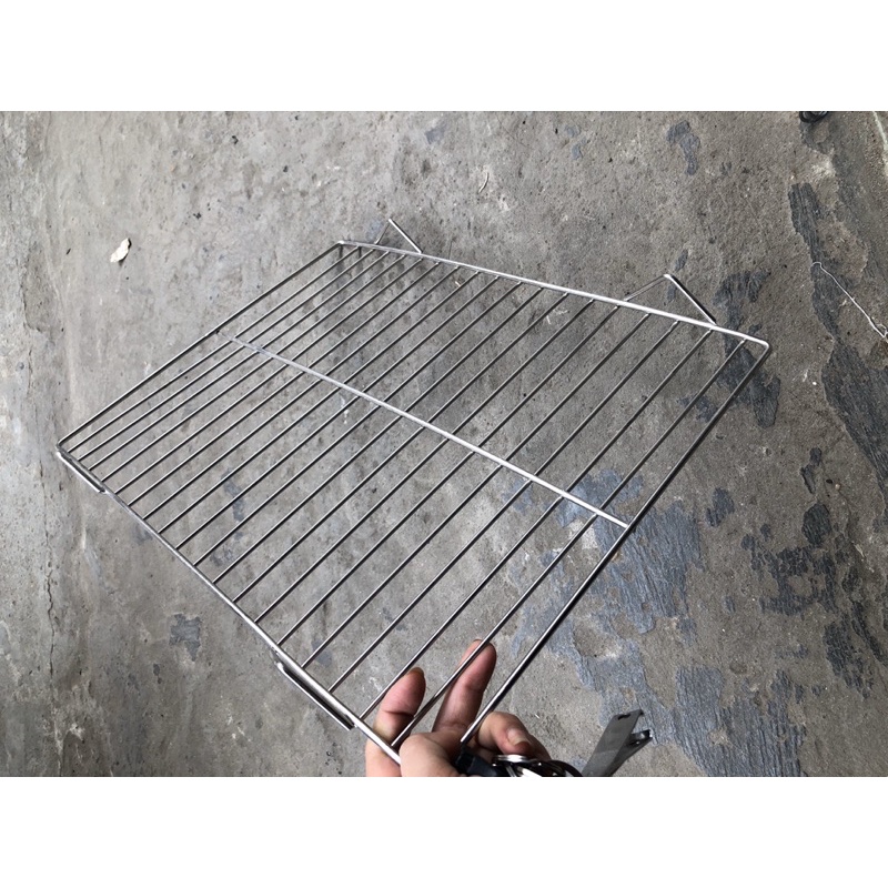 Vỉ máy nướng thịt mini chất liệu INOX kích thước 30x40cm - Chuyên dùng cho nướng thịt, nướng chả, nướng hàu