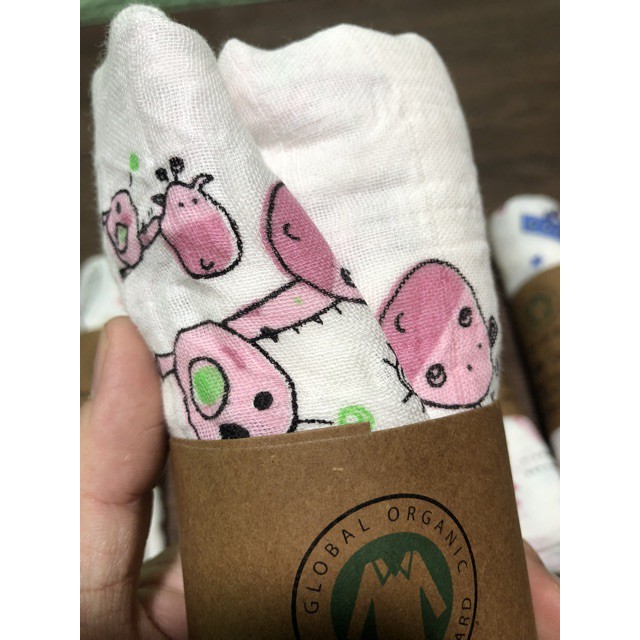 [Sale] khăn xô tắm Muslin Swaddle 100% Organic cotton