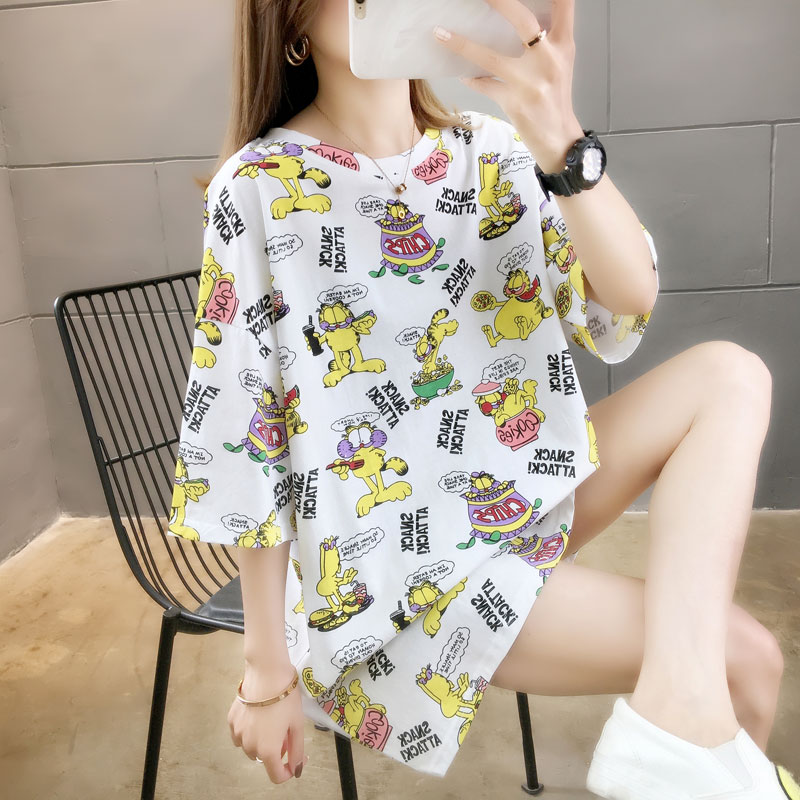 Áo Thun Tay Ngắn Thời Trang Dành Cho Nam Và Nữ Áo thun nữ tay freesize - phông form rộng dáng Unisex, mặc lớp, nhóm, cặp, lớp thêu hình rau củ