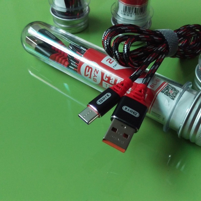 Cáp BYZ Ống Nghiệm 2.4A BL690 Đa Dạng - Đầu Type C BYZ chính hãng