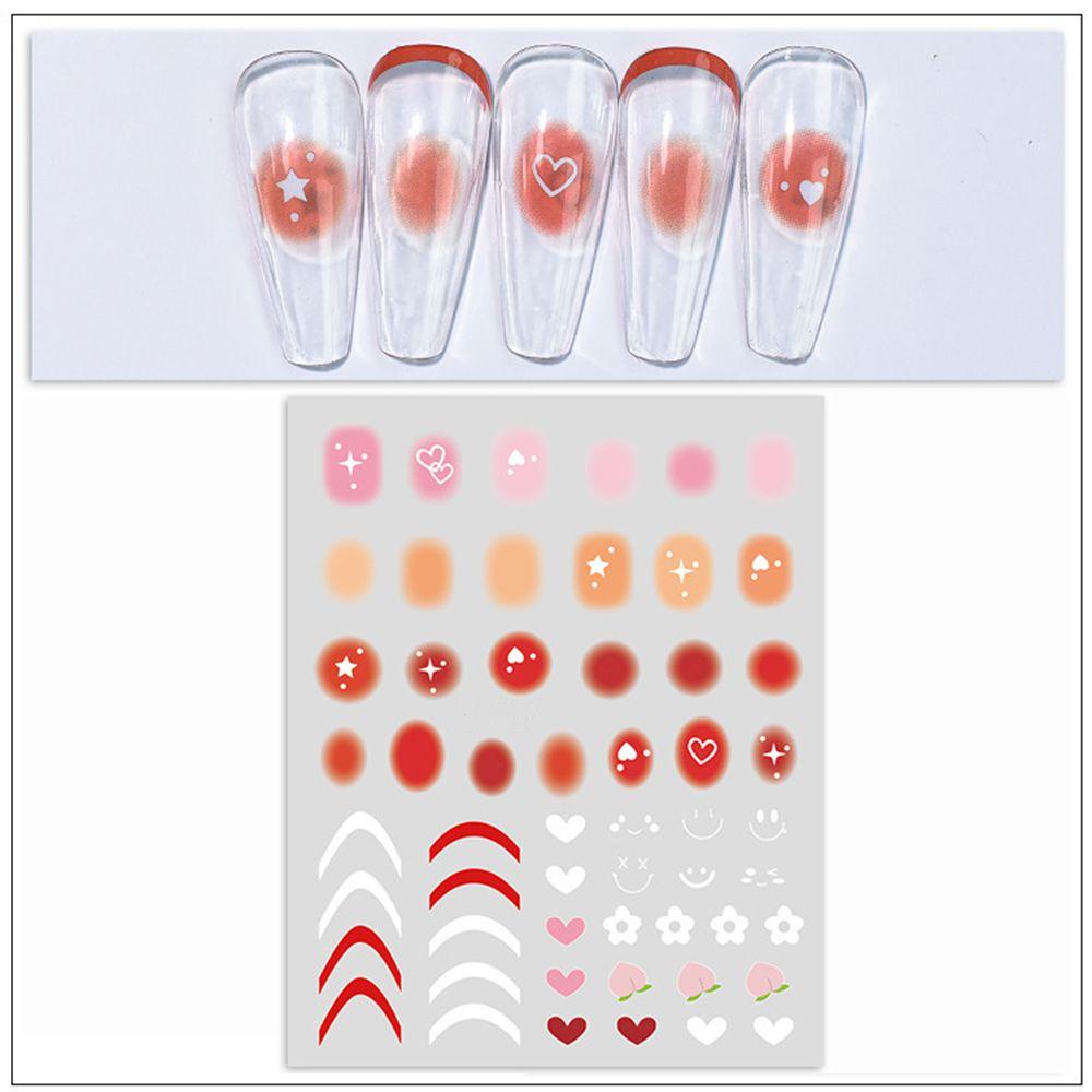 WATTLE 1 Tấm Sticker Dán Trang Trí Móng Tay Hình Đường Kẻ