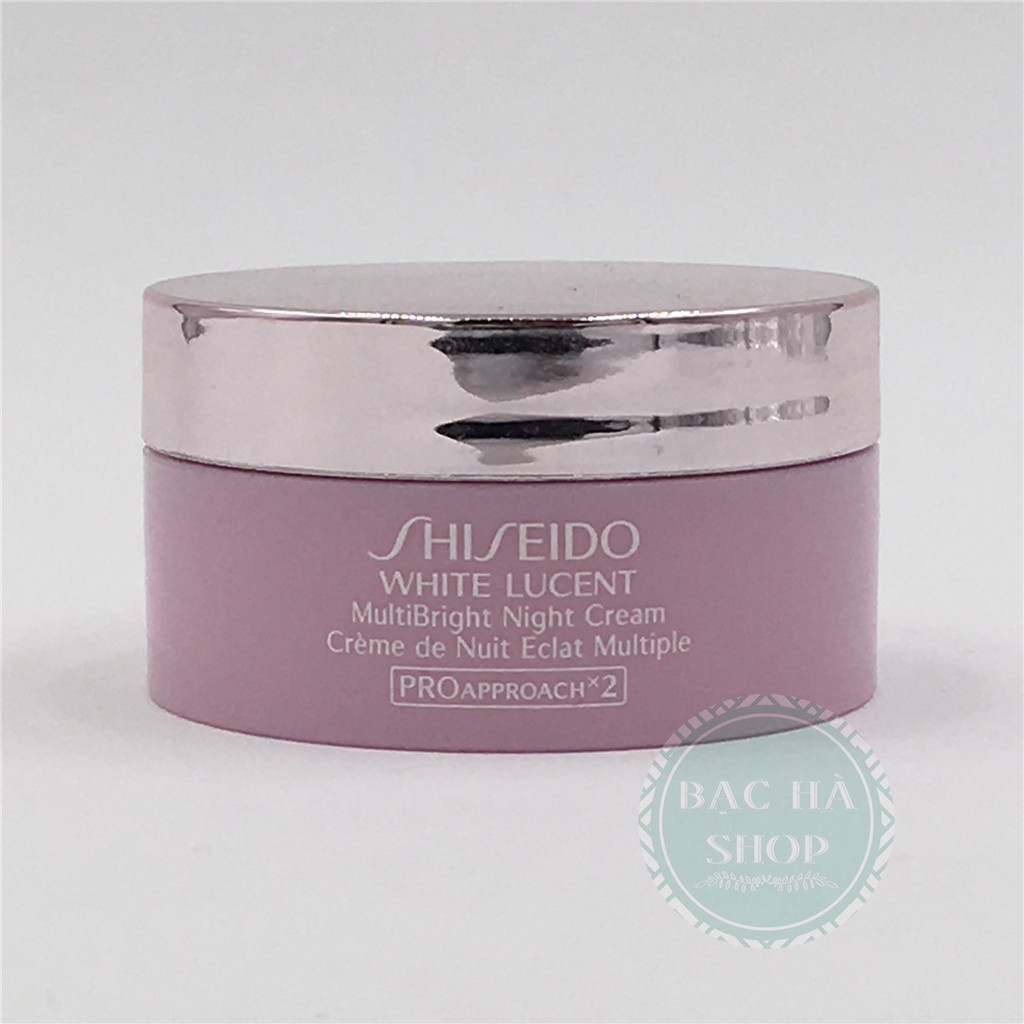 Shiseido Kem Đêm Dưỡng Trắng WHITE LUCENT MultiBright Night Cream 18ML