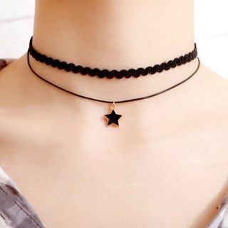 Choker hai vòng mặt ngôi sao