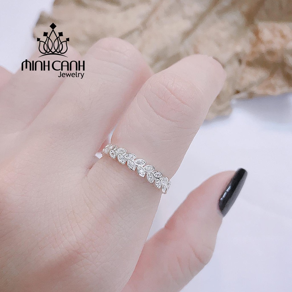 Nhẫn Vòng Nguyệt Quế Bạc Ta Dáng Hở Freesize - Minh Canh Jewelry