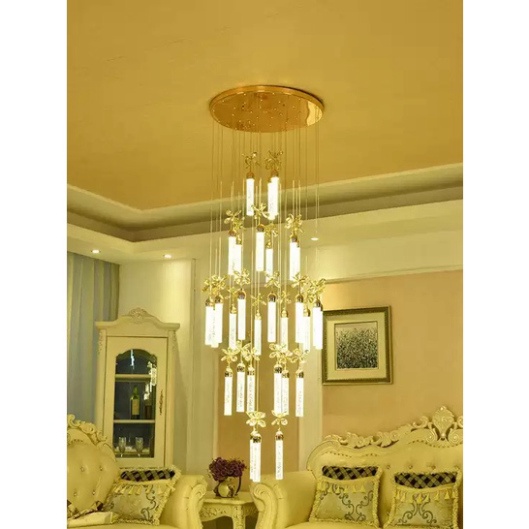 Đèn thả thông tầng phale HTK015, đèn chùm phòng khách, đèn phale  ĐÔ THÀNH LIGHT