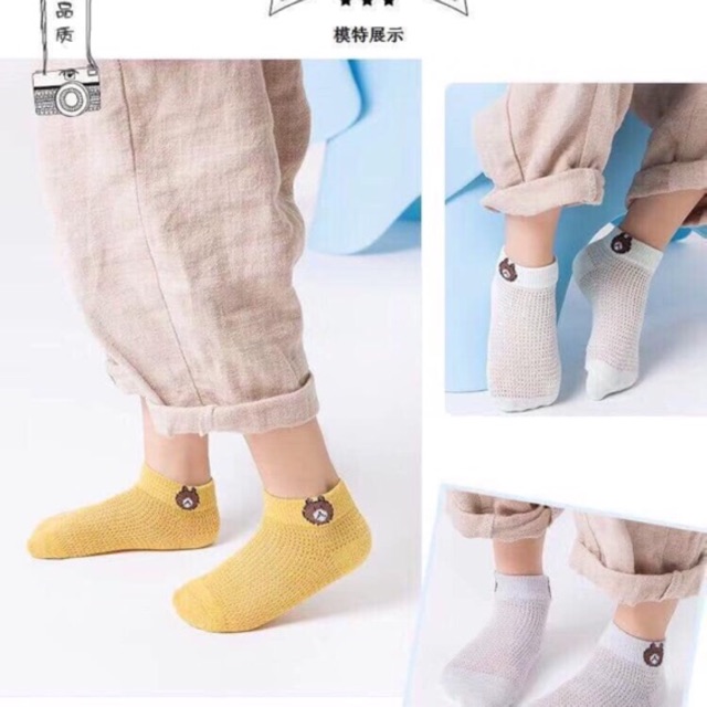Tất lưới/ tất cho bé/ tất 4 mùa / sét 5 đôi ( Ảnh Thật - Mẫu Mới )