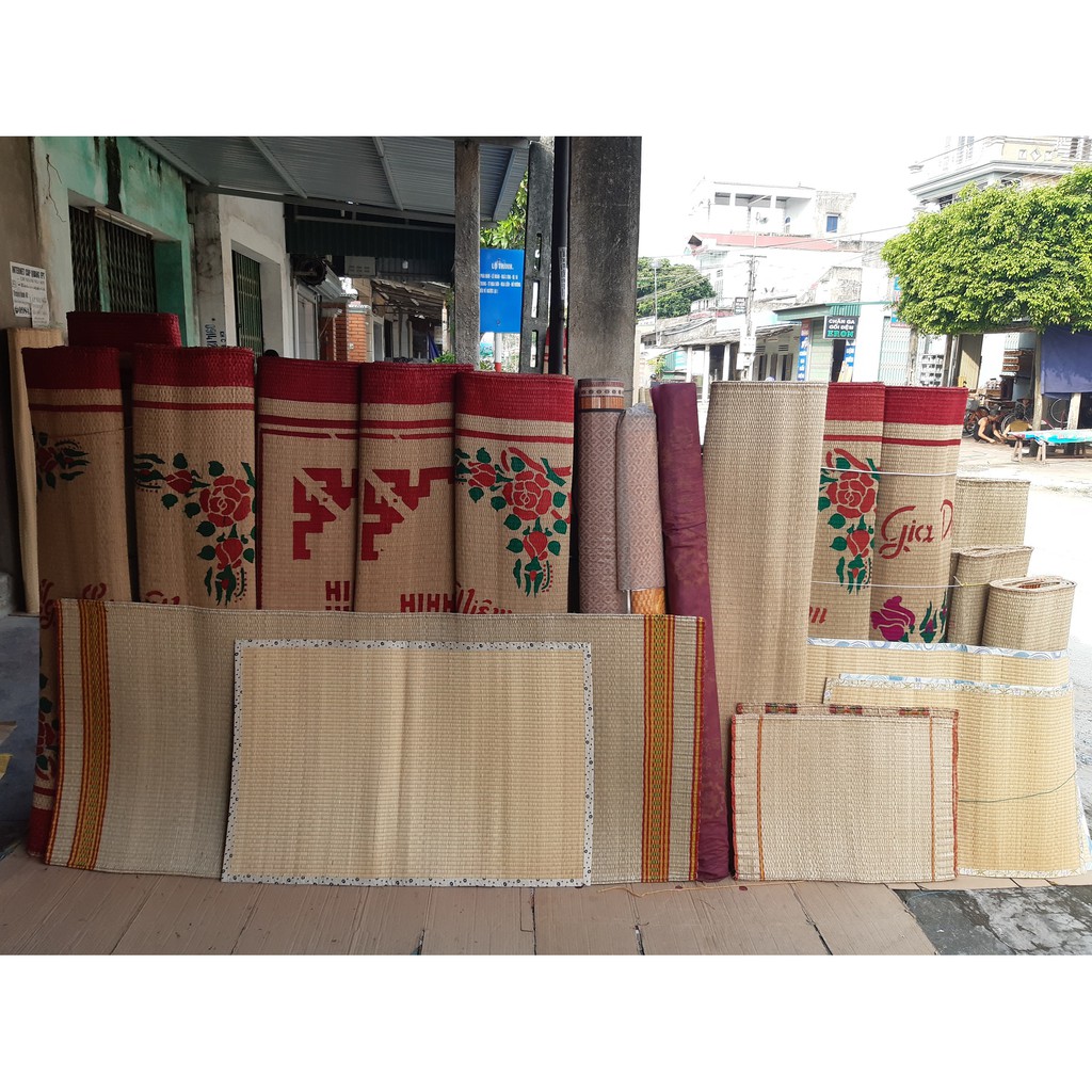 Chiếu cói Nga Sơn 1m8x2m, 2mx2m2 dệt tay siêu bề đẹp trải sập, lễ chùa,...