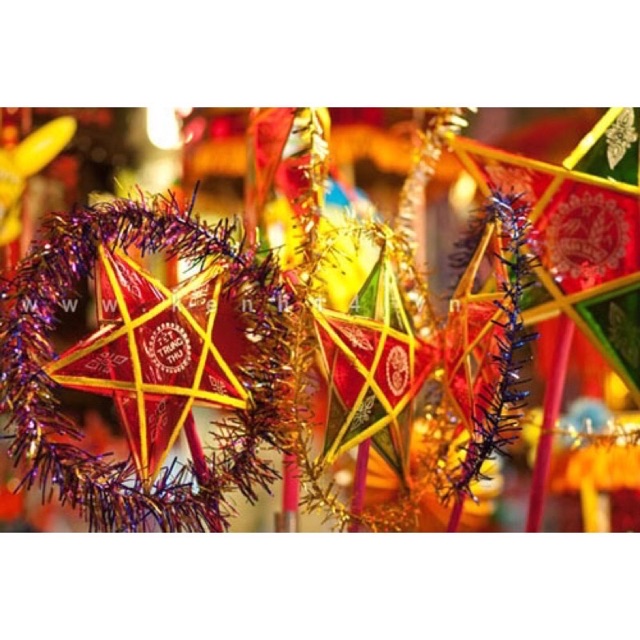 Đèn ông sao 25-50cm làm đồ chơi,trang trí Trung Thu- HN5