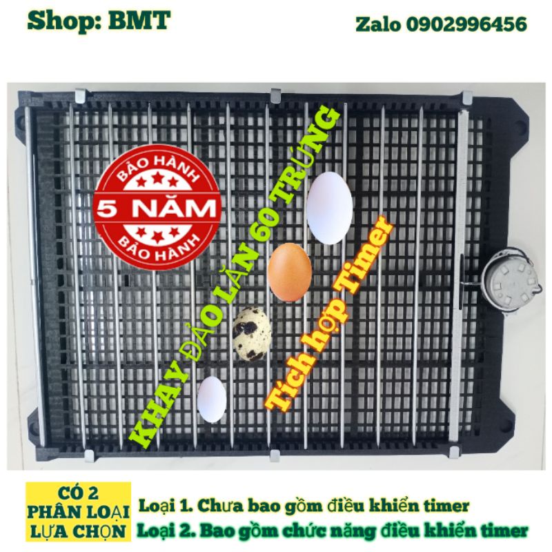 Khay đảo lăn 60 trứng 220V