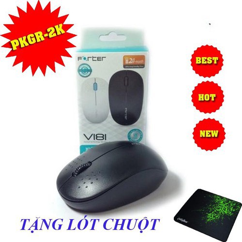 Chuột không dây forter V181 ( Tặng kèm bàn di chuột)