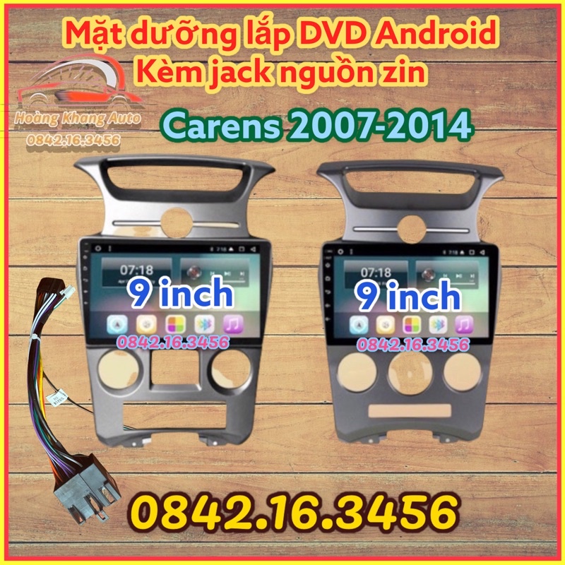 Mặt dưỡng Kia Carens 2007 - 2014 Điều hòa Cơ + tự động , kèm jack nguồn zin theo xe