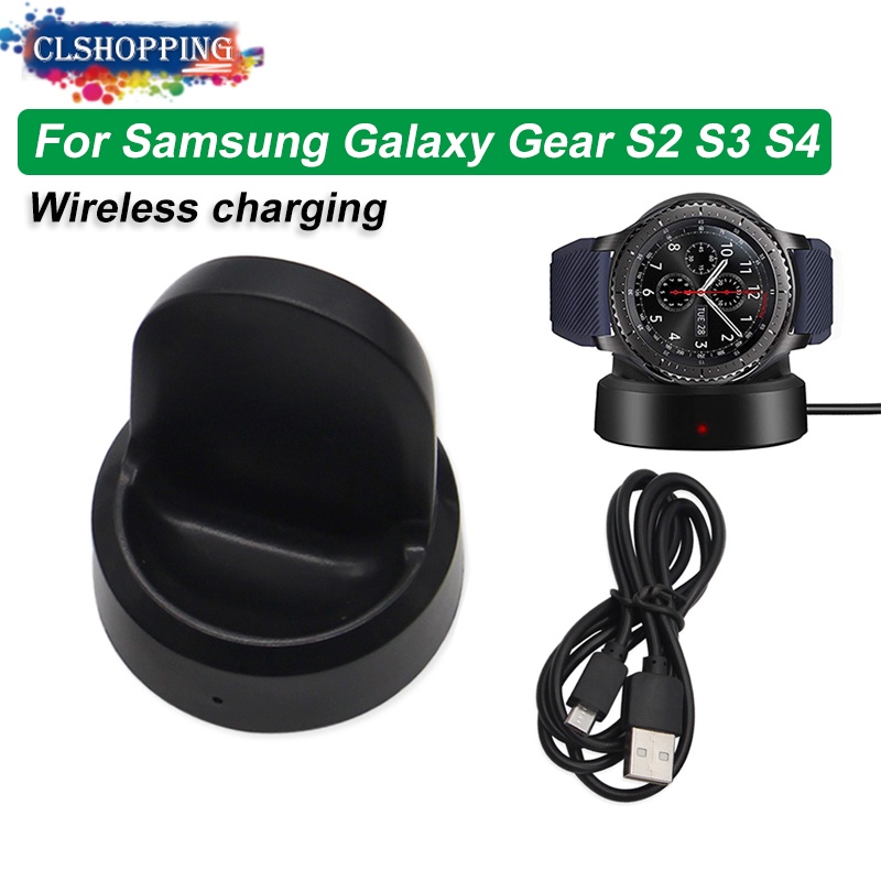 Đế sạc nhanh không dây phụ kiện cao cấp cho đồng hồ Samsung Gear S4/S3/S2 Frontier S2/S3 46Mm/42Mm