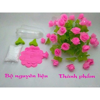 Bộ Nguyên Liệu làm Hoa Hồng Lụa