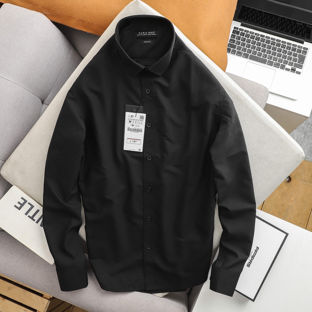 Áo Sơ Mi Z.Ra Trơn, Sơ Mi Tay Dài Dành Cho Nam Siêu Sales Hot Nhất