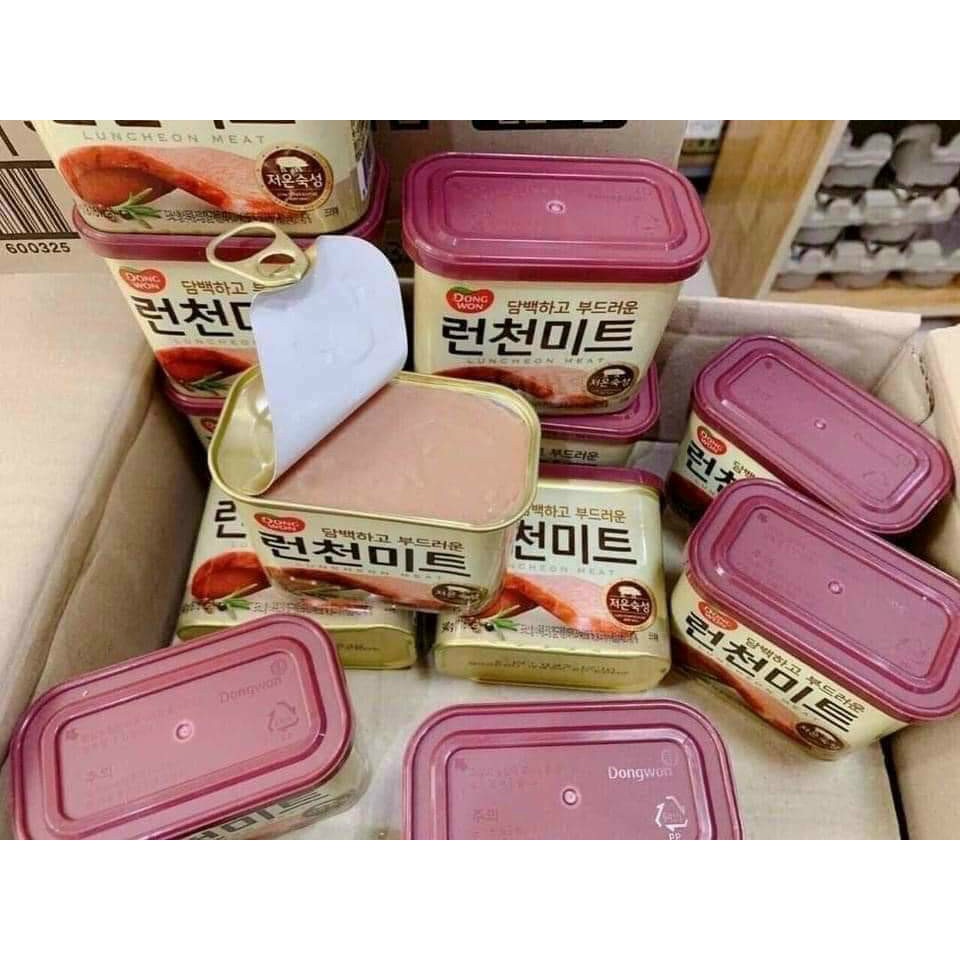 [HOT] Thịt Hộp Dongwon Hàn Quốc Luncheon Meat 340G - Thịt Hộp Ham / Thịt Heo SPAM Nhập Khẩu Đóng Hộp / Đồ Hộp Ăn Liền