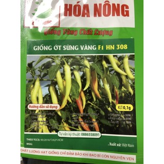 Hạt giống Ớt sừng vàng / Ớt Xiêm 🌱