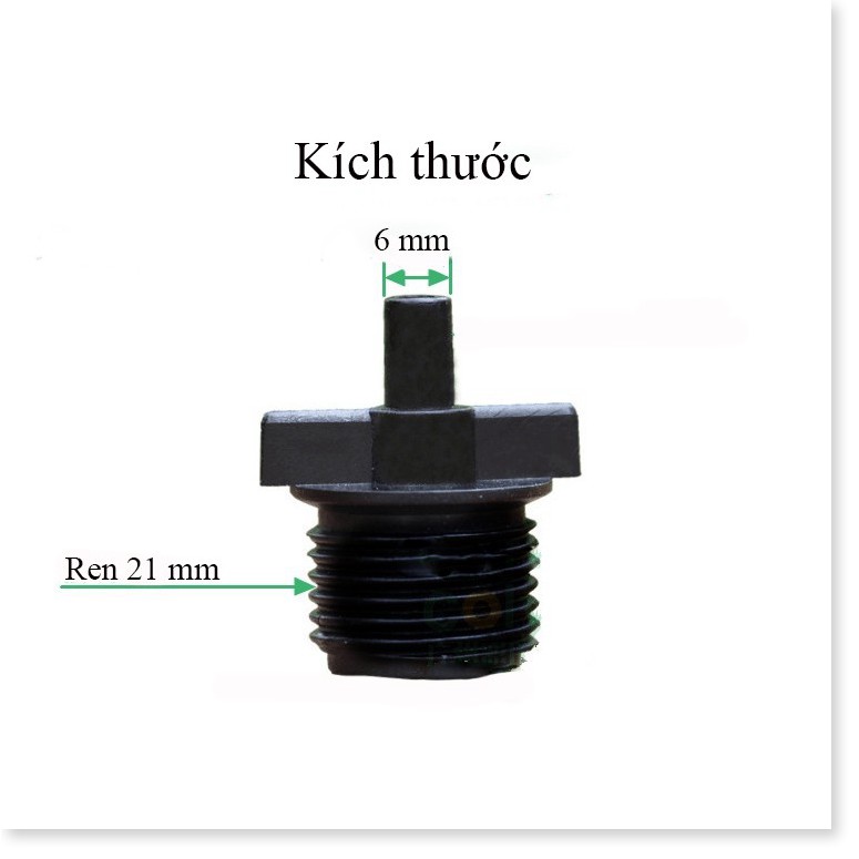 Béc phun sương màu cam và ren 21mm ( nhựa cao cấp) đầu phun không bị tắc, điều chỉnh được lượng nước phun