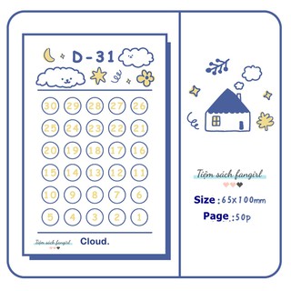 Giấy nhớ sticky note memo daily checklist