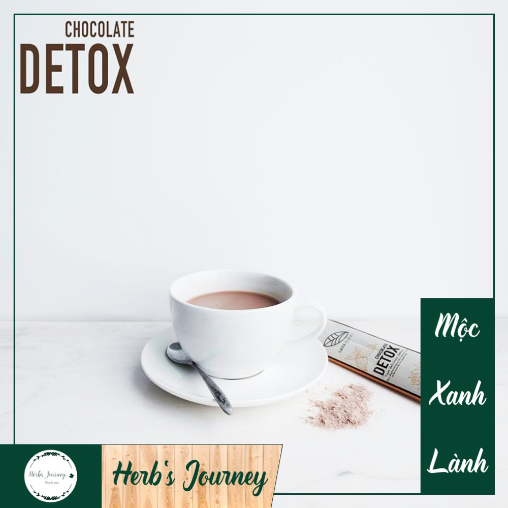 01 GÓI Detox chocolate - Traphaco Sapa - Hộp 12 gói - Sự kết hợp của Caocao Bến Tre và Actiso Sapa - Thanh lọc cơ thể