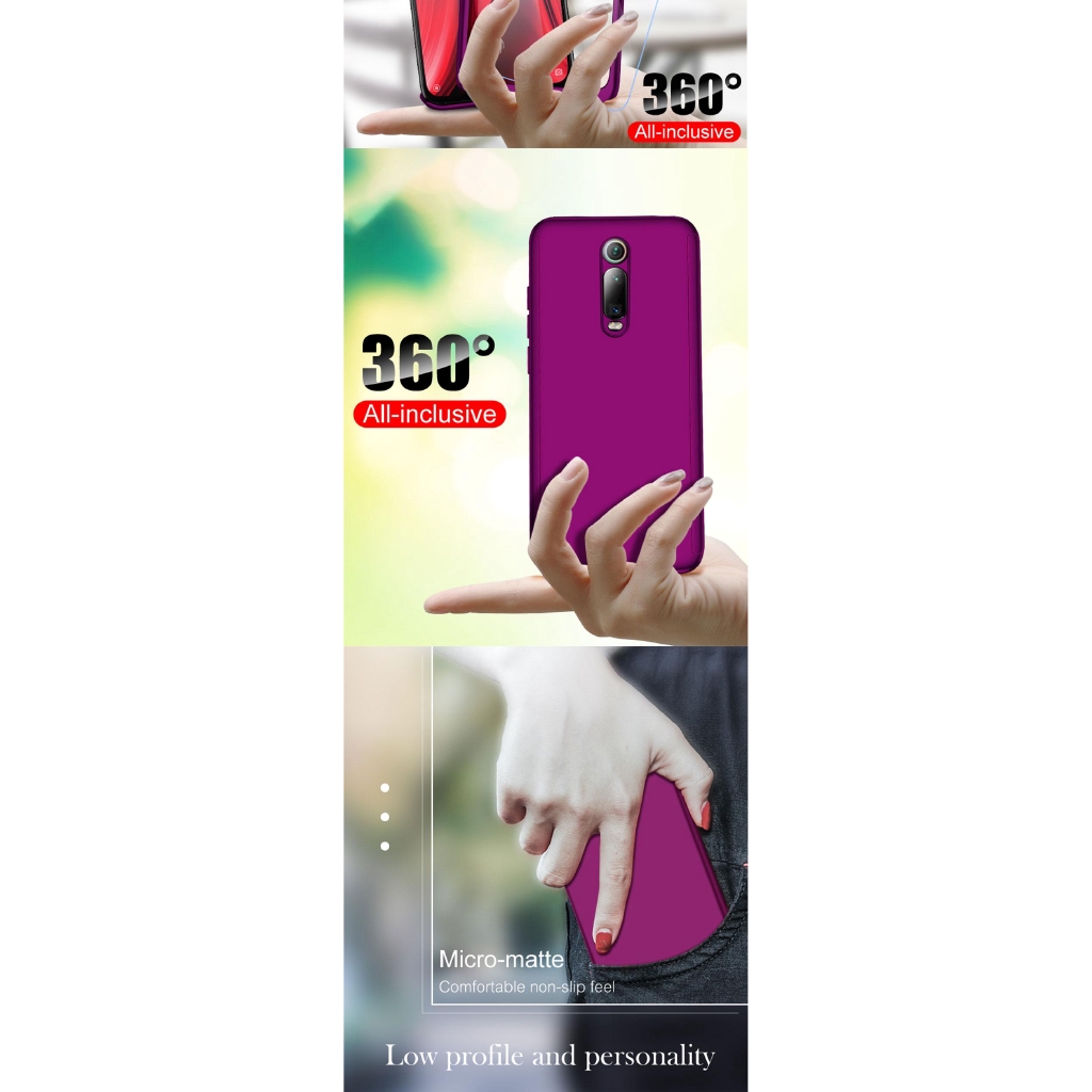 Ốp Điện Thoại Kính Cường Lực Cứng Siêu Mỏng 360 Cho Iphone 5 5s 6 6s 7 8 Pius X Xr Xs Max