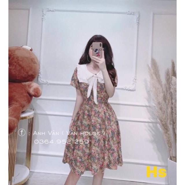 VÁY HOA CỔ BÈO LƠ CHẤT COTTON (GIÁ SỈ) FREESHIP PHONG CÁCH TRẺ ĐẸP TEEN "CÓ ẢNH THẬT VÀ ĐÁNH GIÁ SẢN PHẨM"