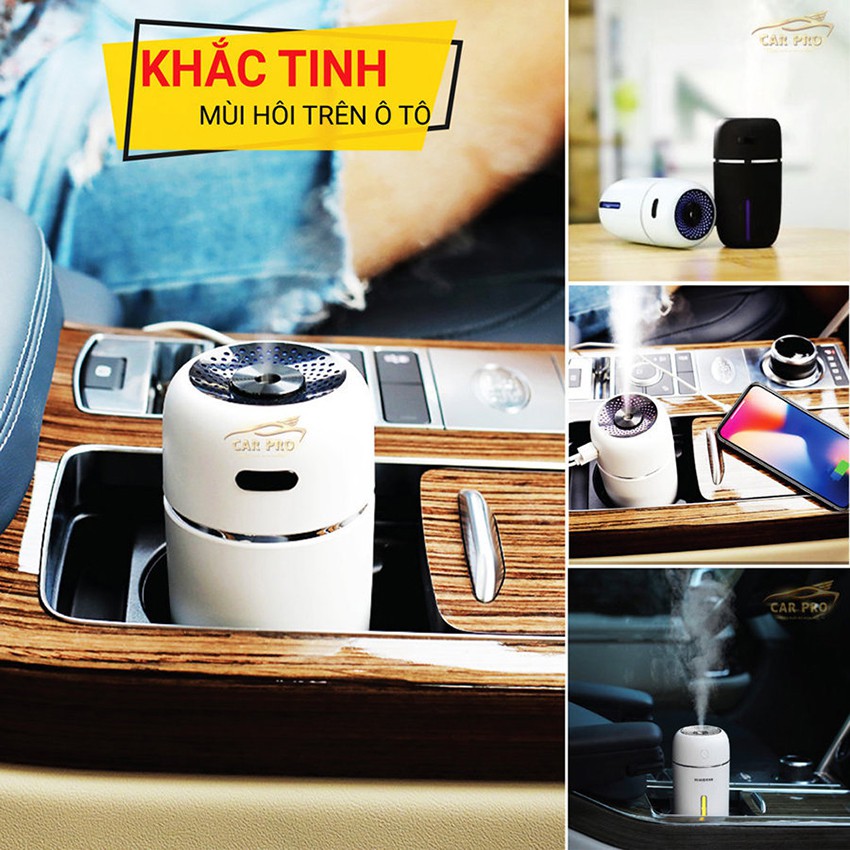 Máy xông tinh dầu xe hơi 💖SIÊU HOT💖 Máy làm ẩm không khí trên xe ô tô, Máy khử mùi ô tô, khử sạch mùi hôi