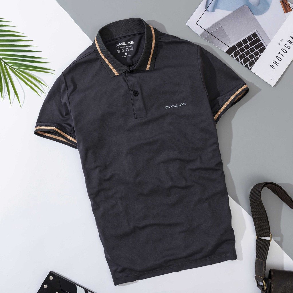 Áo polo nam cao cấp cổ dệt, vải coolmax mềm mịn và cực thấm hút mồ hôi, form công sở P2109 | BigBuy360 - bigbuy360.vn