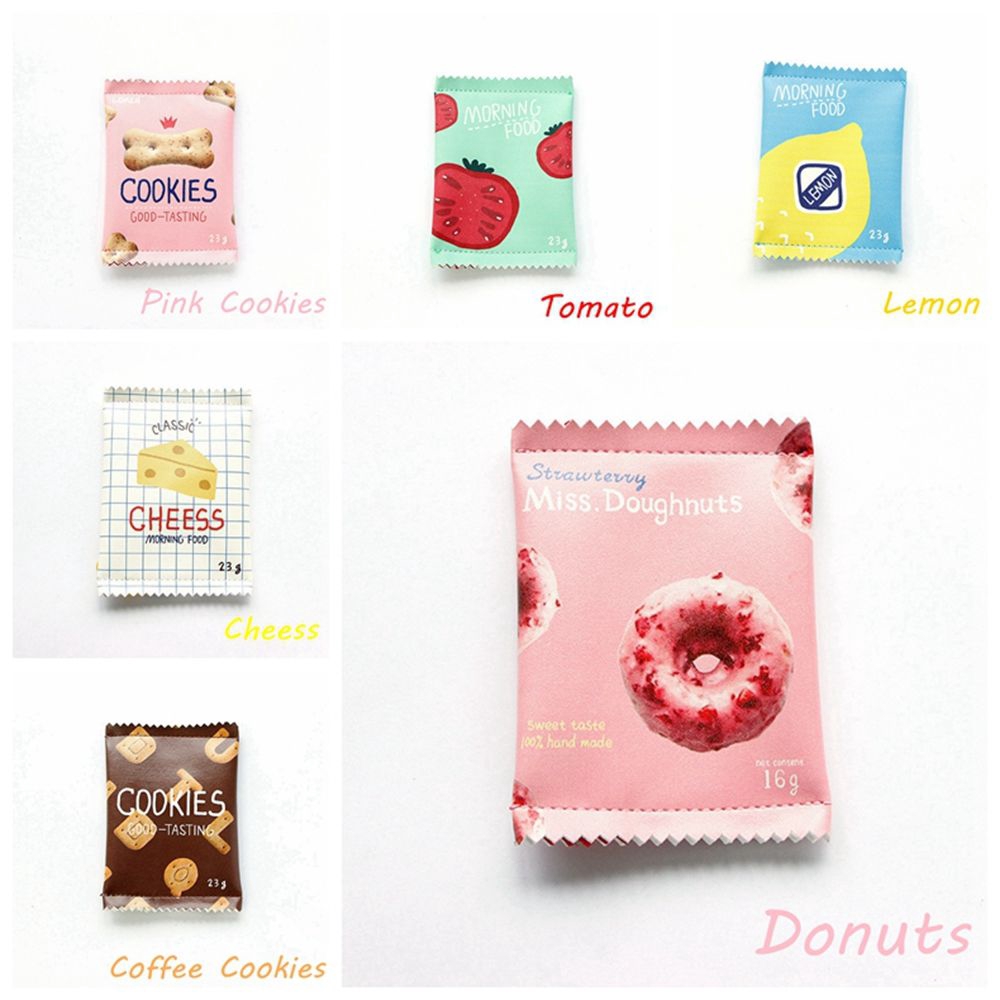 Ví đựng tiền xu bánh snack mini họa tiết hoạt hình thời trang dễ thương