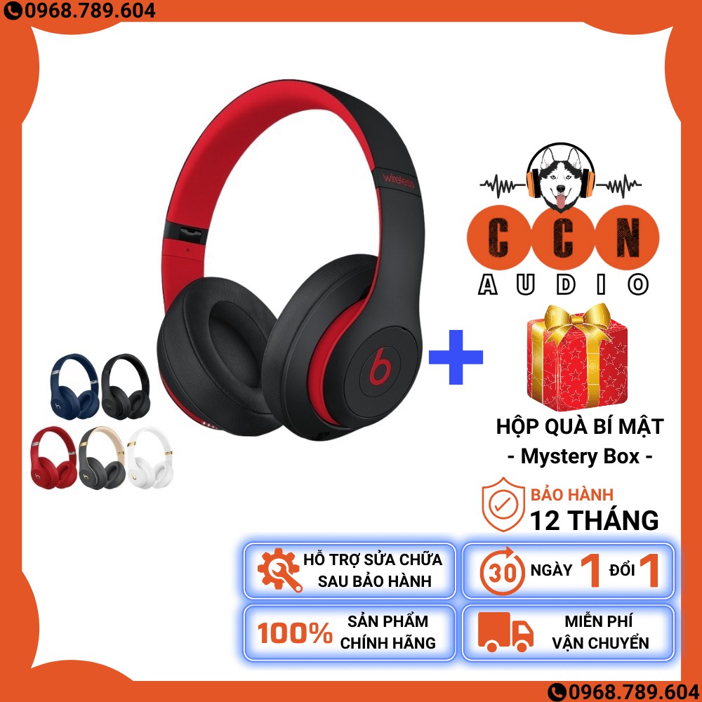 Tai nghe BEATS STUDIO 3 WIRELESS chính hãng - Mới 100%, Bảo hành 12 tháng