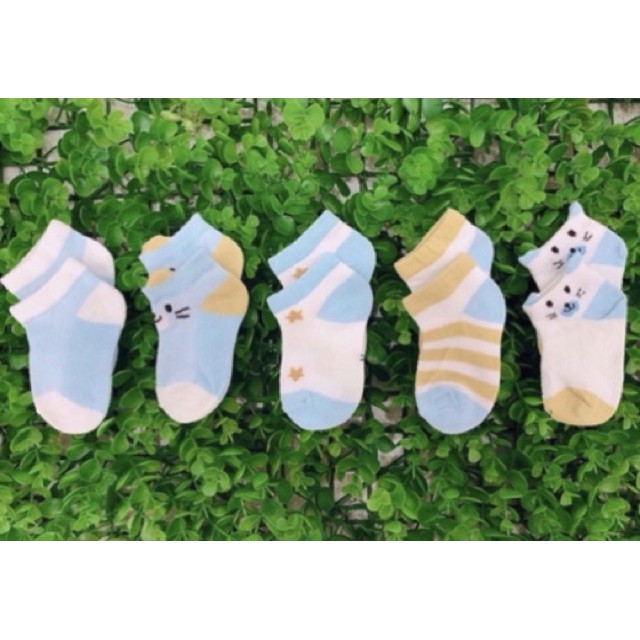 Set 5 đôi tất kids socks cổ ngắn cho bé