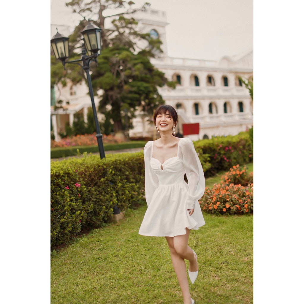 Đầm xòe SheByShj x Mẫn Tiên tay dài - Margot Dress