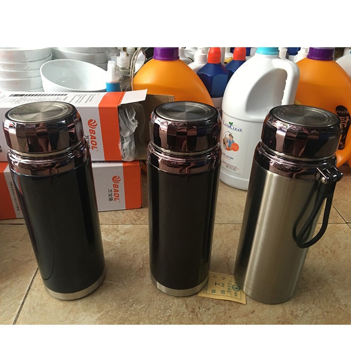 Bình đựng nước giữ nhiệt nóng lạnh BAOL 1000ML - 1200 ML - 1500ml lõi inox 304| Happy shop 888| Bình ủ