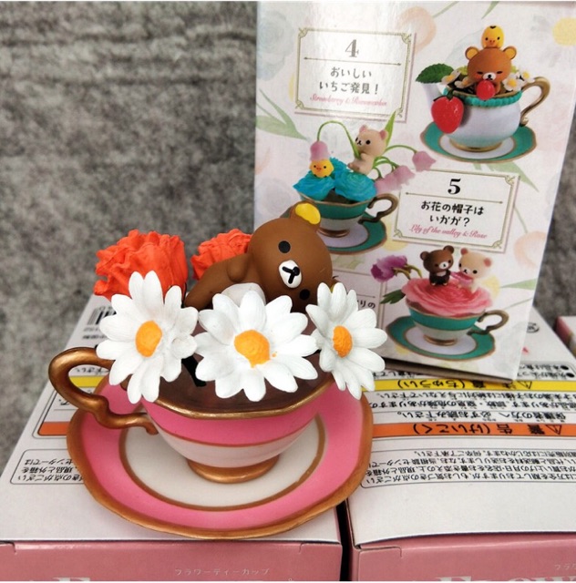 [ Hàng có sẵn ] Bộ mô hình rement Rilakkuma Flower Tea Cup