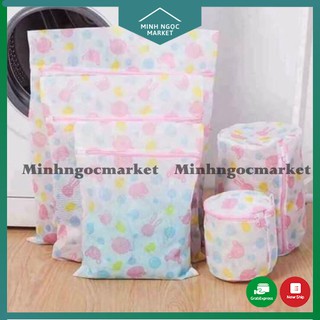 Set 5 túi giặt bảo vệ quần áo đồ lót đủ các kích cỡ