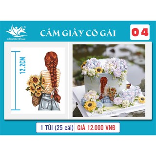 Cắm giấy cô gái