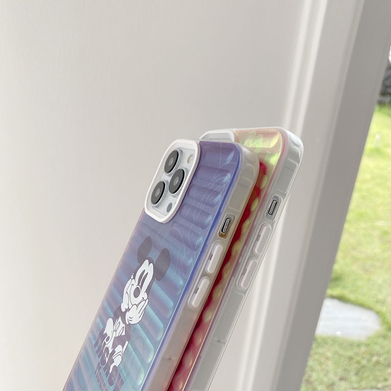 DISNEY Ốp Điện Thoại Hình Chuột Mickey Minnie Vân Vali iphone 13 Pro Max i13 13pro 11ProMax i11 X XR Xs Max 12Pro 12 Pro Max