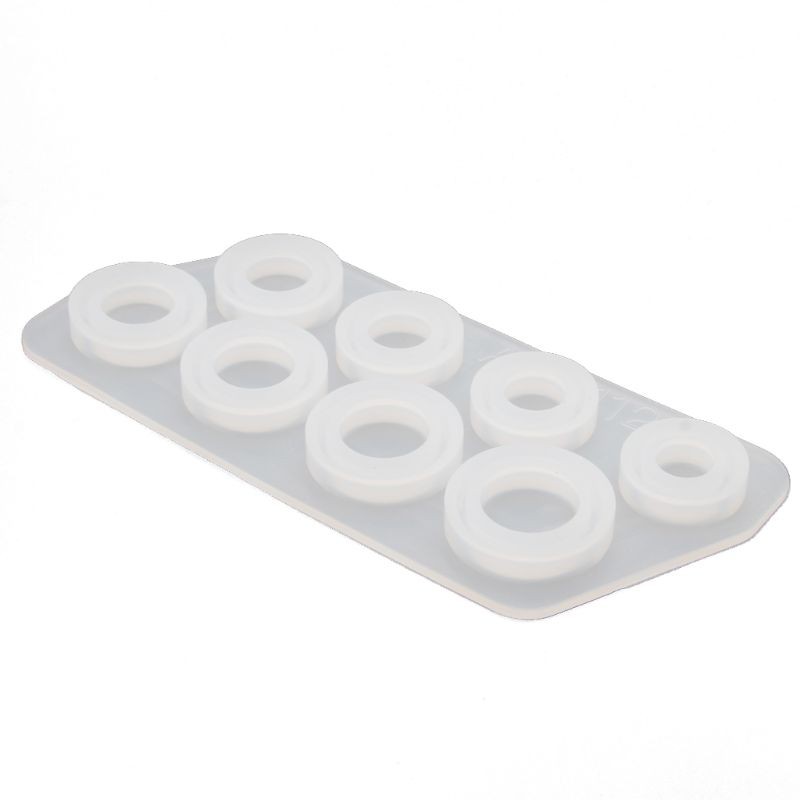 Khuôn làm nhẫn trang sức bằng silicon có 8 ô tròn tiện lợi