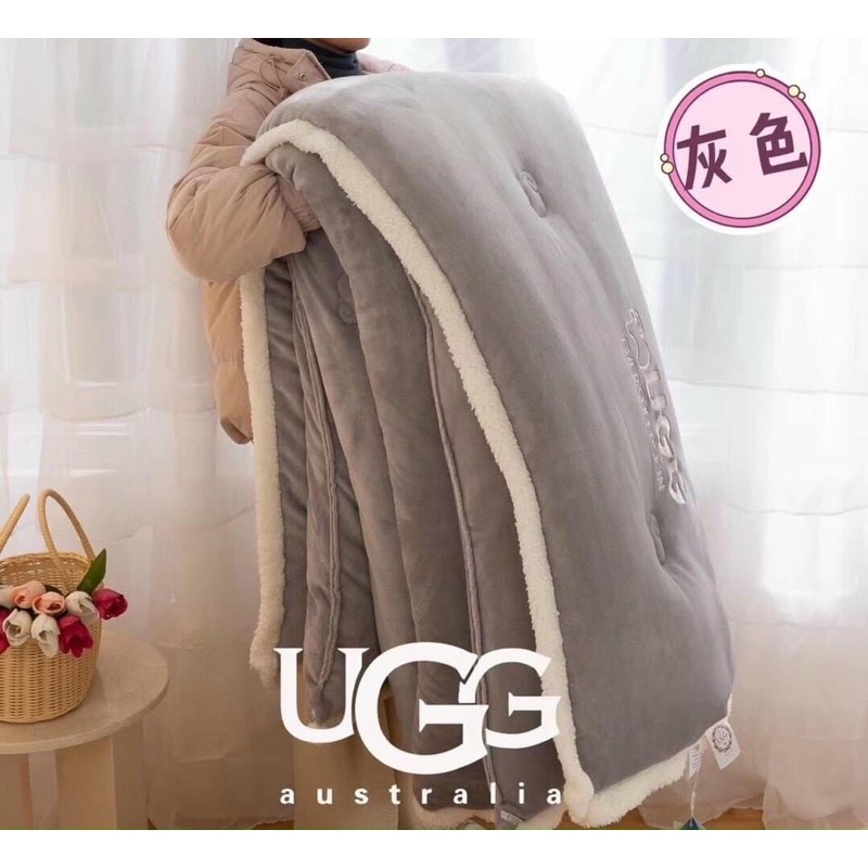 Chăn Lông Cừu UGG [SIÊU ẤM] Nhập Khẩu, Siêu mịn, Kích thước 2mx2m3, nặng 4,5kg