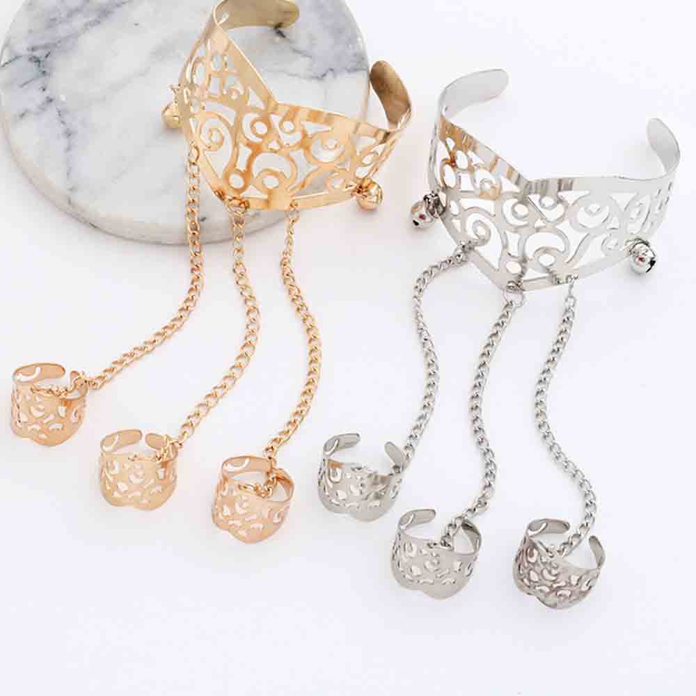 Vòng tay nối nhẫn thời trang độc đáo cho nữ