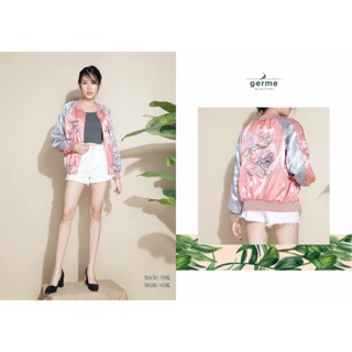 Áo bomber hồng
