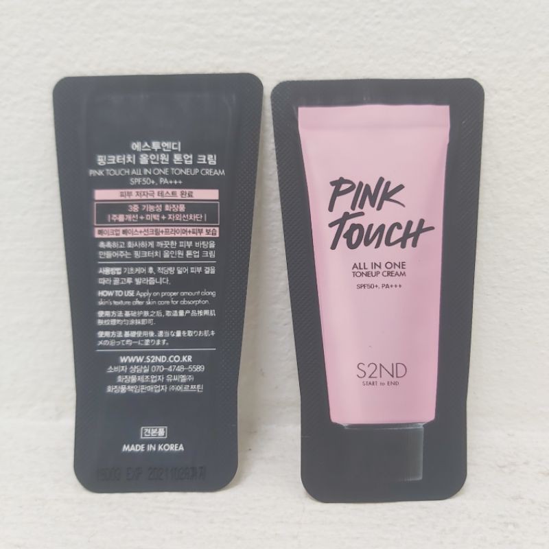 Gói sample chống nắng, nâng tone, dưỡng trắng PINK TOUCH S2ND SPF50+ PA+++ | BigBuy360 - bigbuy360.vn