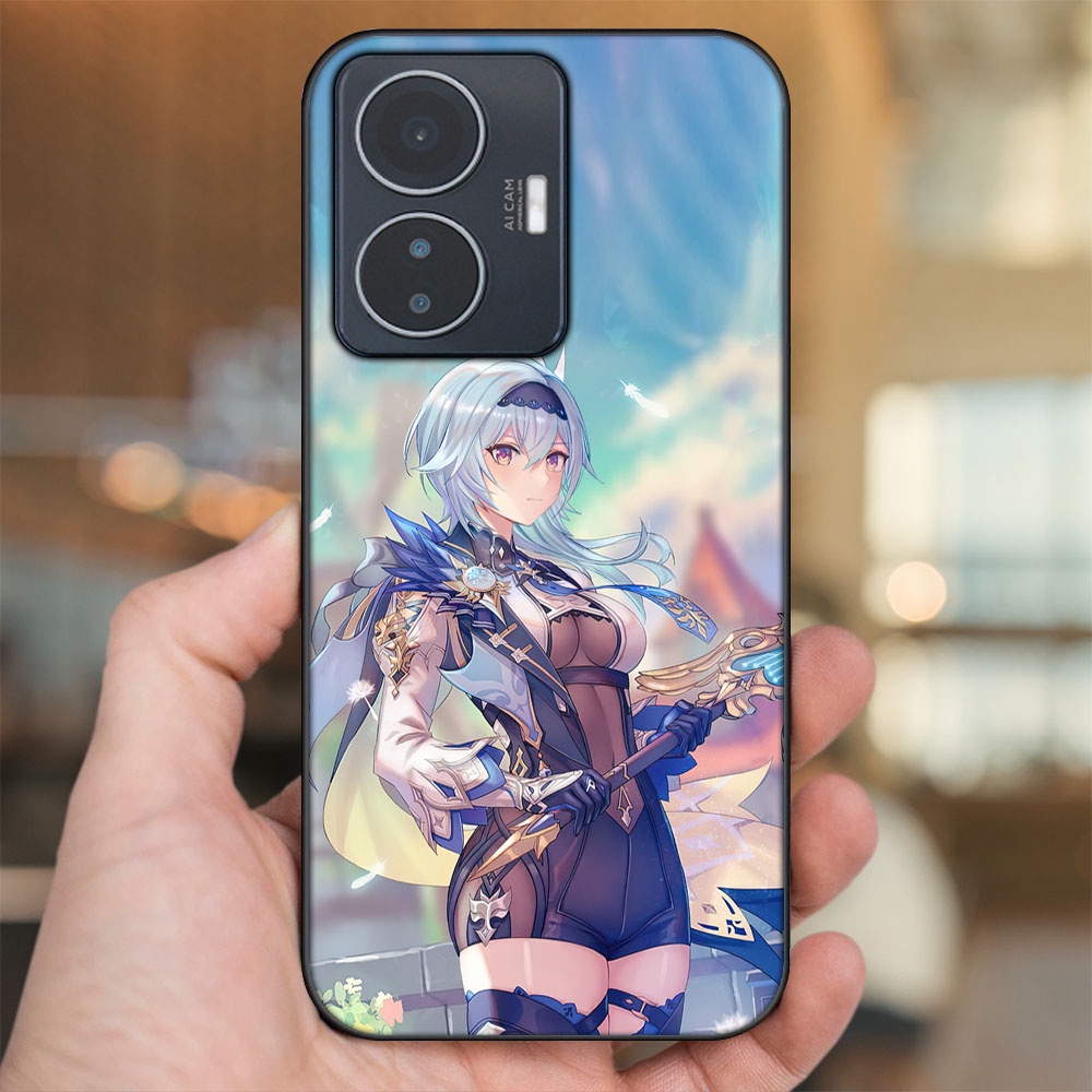 Ốp lưng Vivo Y55 2022 viền đen in hình Eula Genshin Impact