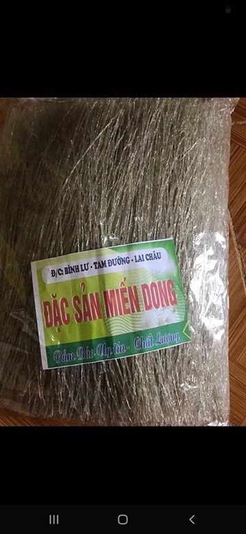 Miến Rong Sạch Bình Lư Tam Đường Lai Châu(85k/1 kg)