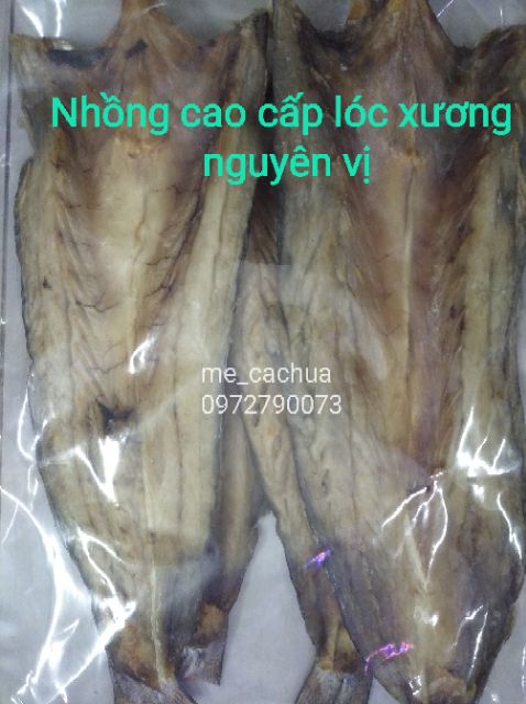 Khô cá nhồng size lớn dày thịt dai ngon béo ngậy, nguyên con - lóc xương 500g