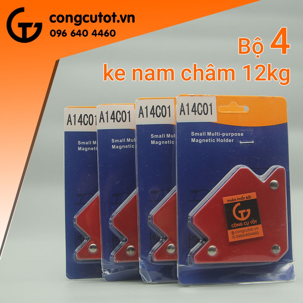 Bộ 4 ke góc nam châm hàn khung vuông 25LBS lực hút 12kg