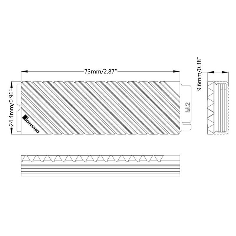 Bộ Tản Nhiệt Cho Ổ Cứng Ssd M2-3 M.2 2280 Ssd Cho Máy Tính