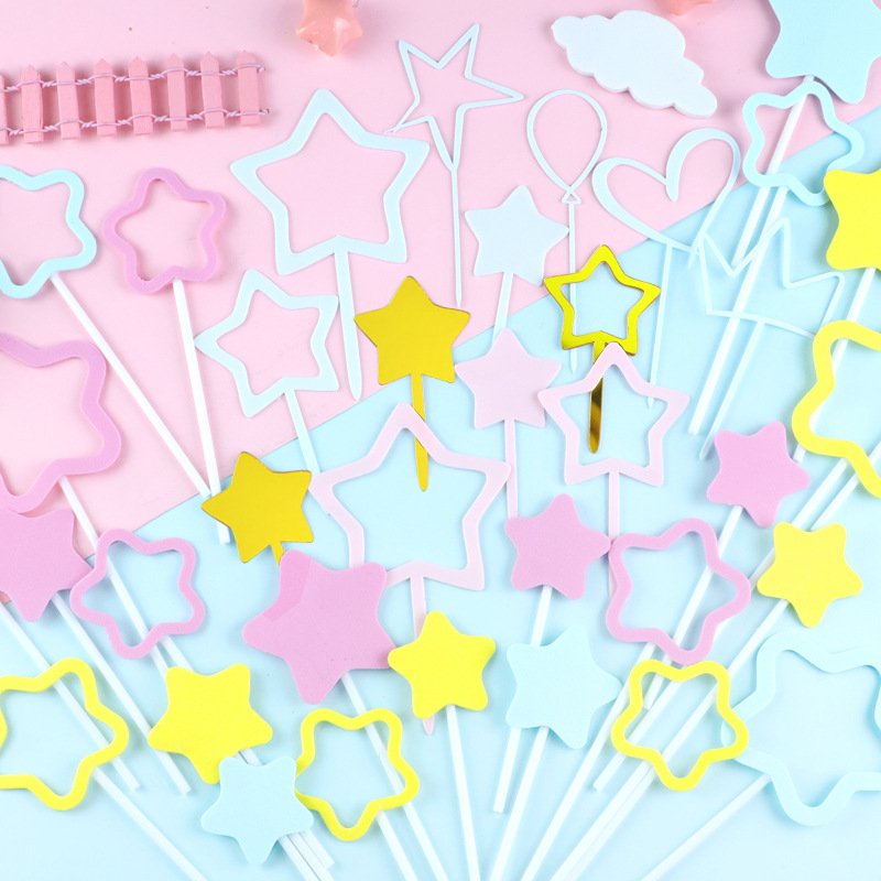 [SIÊU RẺ❤️] – Que cắm ngôi sao (Xốp) - Trang trí bánh sinh nhật bánh kem