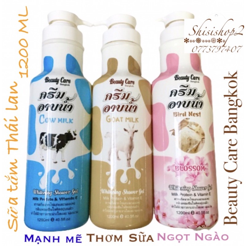 💐Sữa Tắm BEAUTY CARE Bangkok 1200ml Thái Lan(CHAI TRÒN)